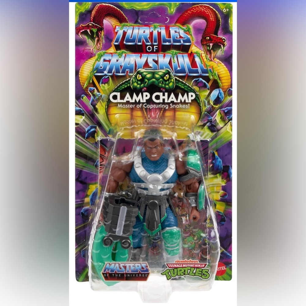 Masters of the Universe Origins Clamp Champ TMNT Turtles of Grayskull Mattel NIP